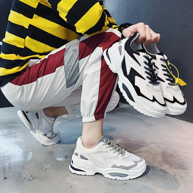Spring Autumn Vintage Men Sneakers Breathable Casual Shoes Comfort Fashion Adulto Couple | Обувь