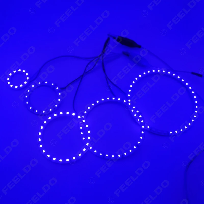FEELDO 2 шт./лот 40 мм глаза ангела автомобиля 1210/3528 12SMD светодиодные фары Halo Кольцо Angel