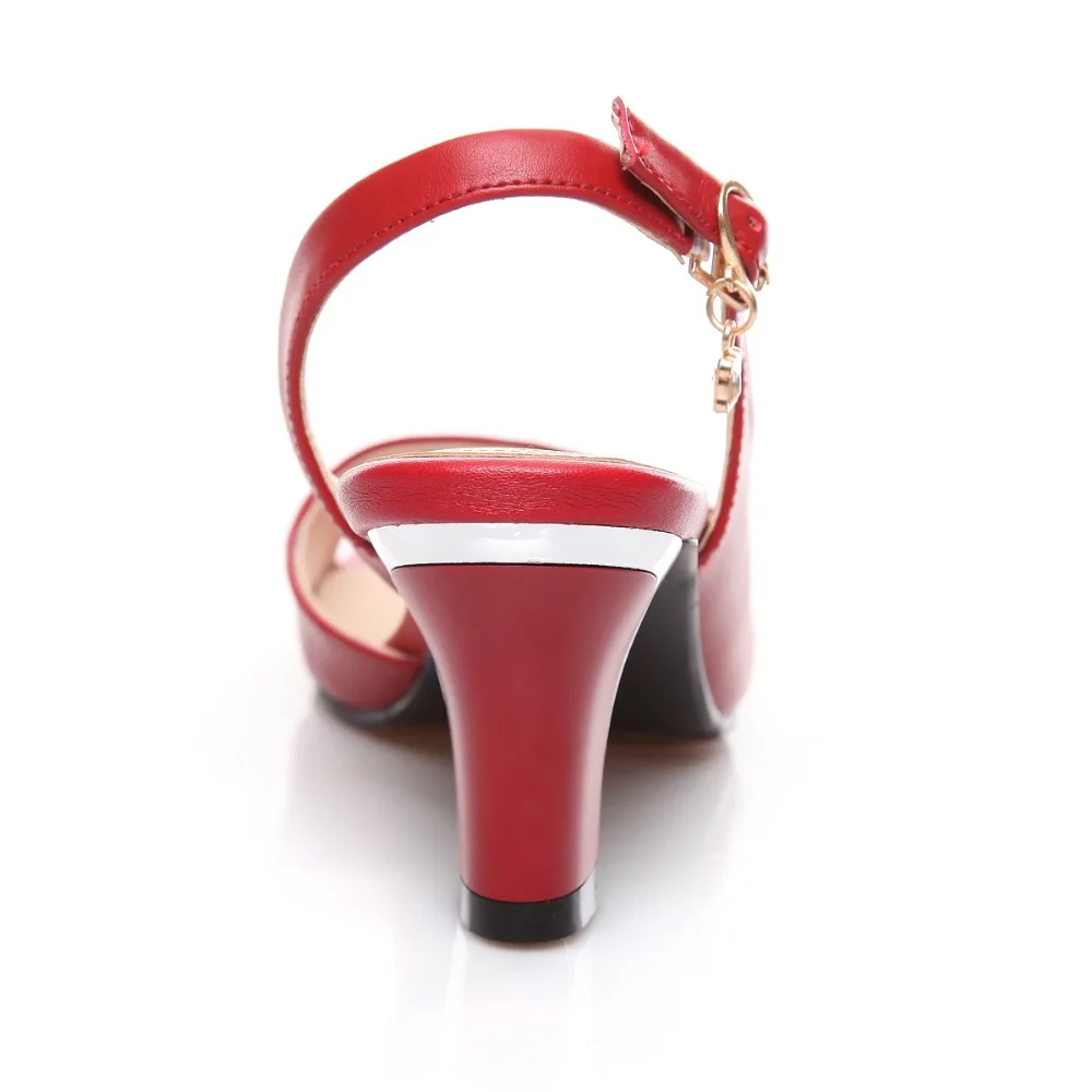 PQECFS/женские босоножки на высоком каблуке из натуральной кожи высокого качества