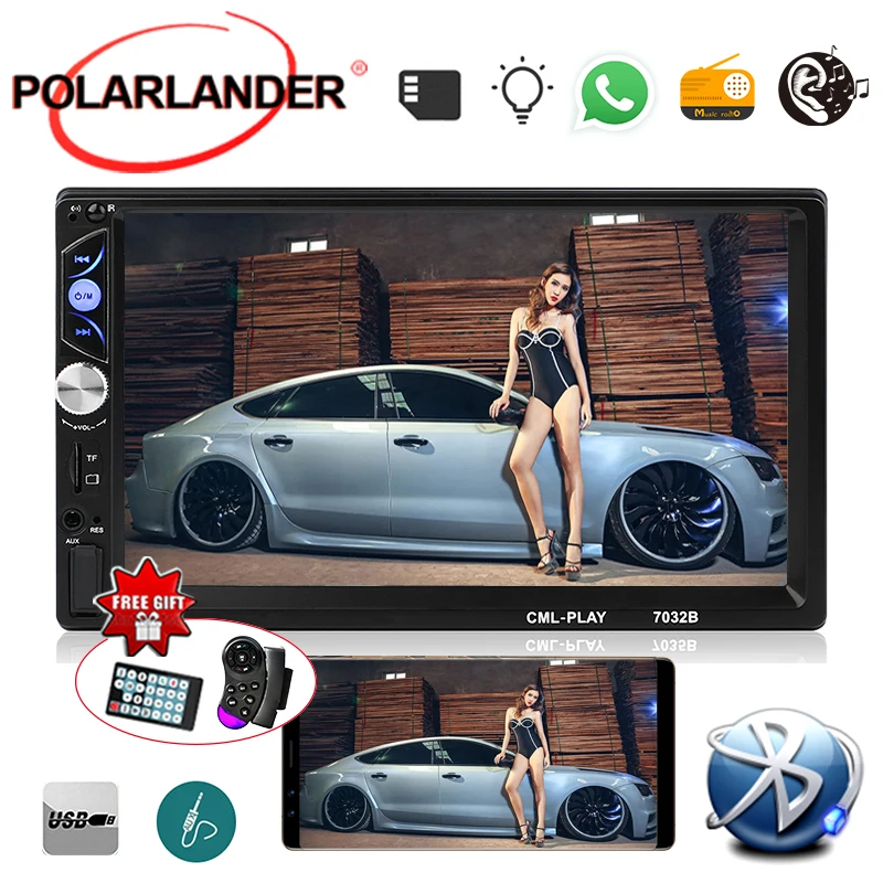 Зеркальная связь стерео MP5 плеер 2DIN USB/AUX/FM/SD многоязычный Bluetooth Android экран