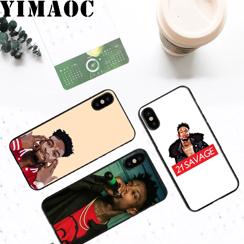 YIMAOC A4 21 Savage Rockstar Мягкий силиконовый чехол для iPhone 11 Pro Xr Xs Max X или 10 8 7 6 6S Plus 5 5S SE -