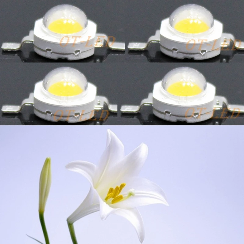 Фонарь светодиодный 6500K и 100 нм 1 Вт 3 5 10 20 30 50 Вт|led chip|full spectrum led chipchip |