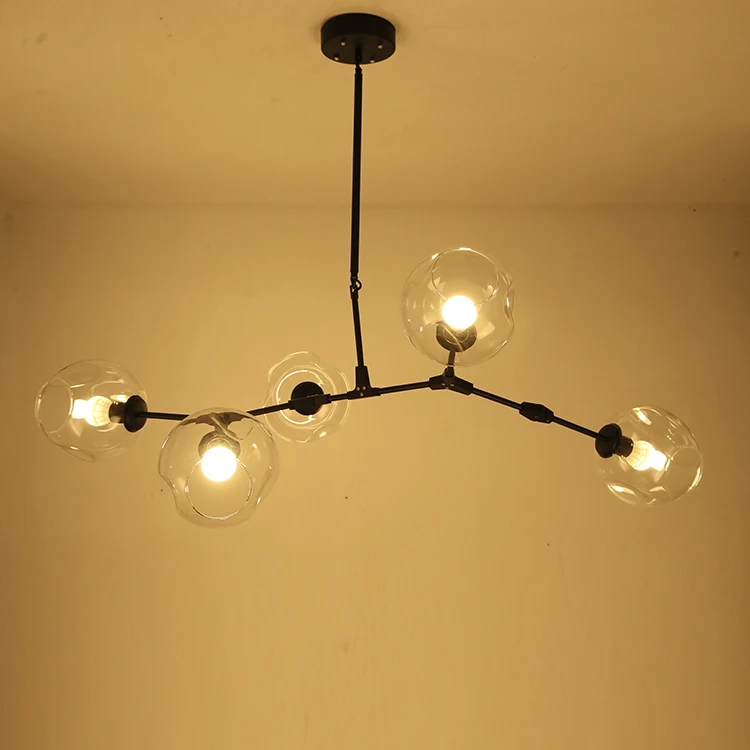 Pearmon ветви пузырь стекло подвеской огни Ретро Лофт Винтаж светодио дный