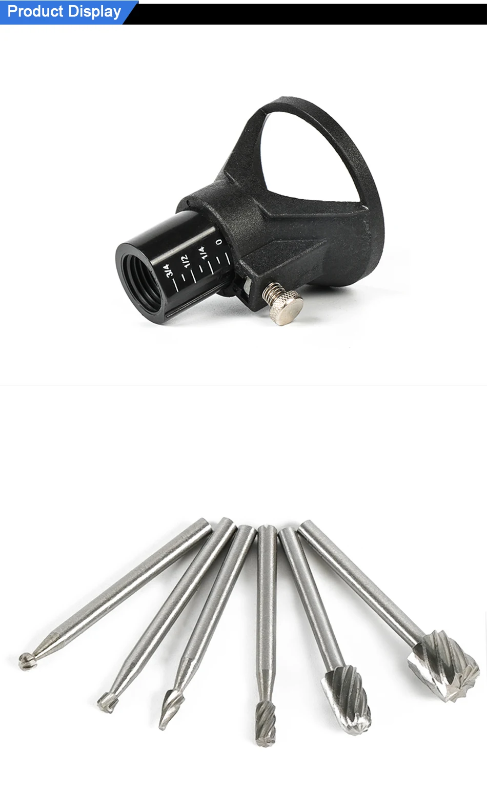 Tungfull Dremel Аксессуары для вращающихся инструментов специальное сиденье специальный локатор рога фиксированная база 6 шт. HSS деревянный фреза Набор