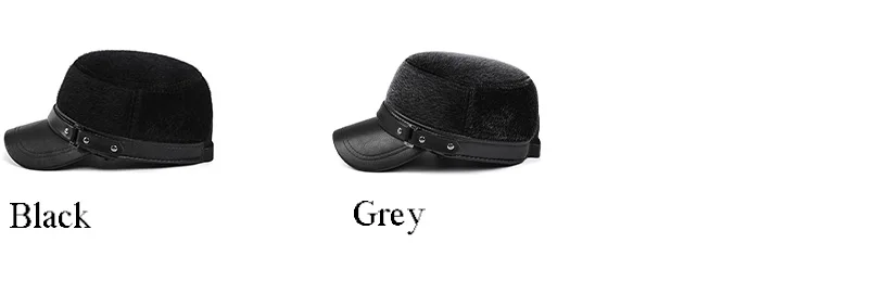 Россия Мужская меховая теплая гладкая Кепка snapback классические reto кожаные кепки ПУ шапка разноцветная с ушками