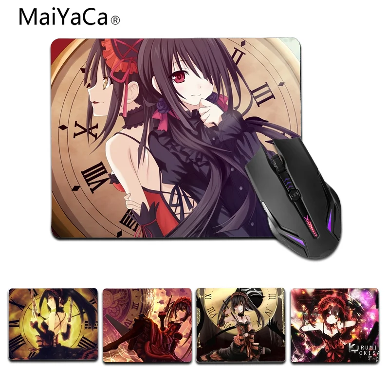 Новые поступления MaiYaCa геймерские коврики Kurumi Tokisaki для игры в прямом эфире