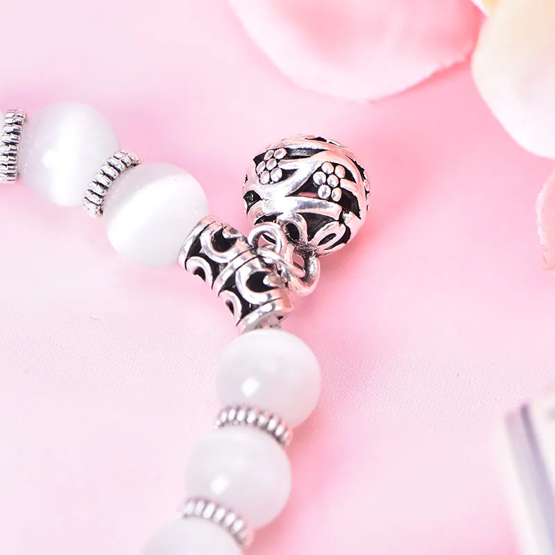 1 шт. белый браслет на ногу с подвеской кошачий глаз | Красота и здоровье
