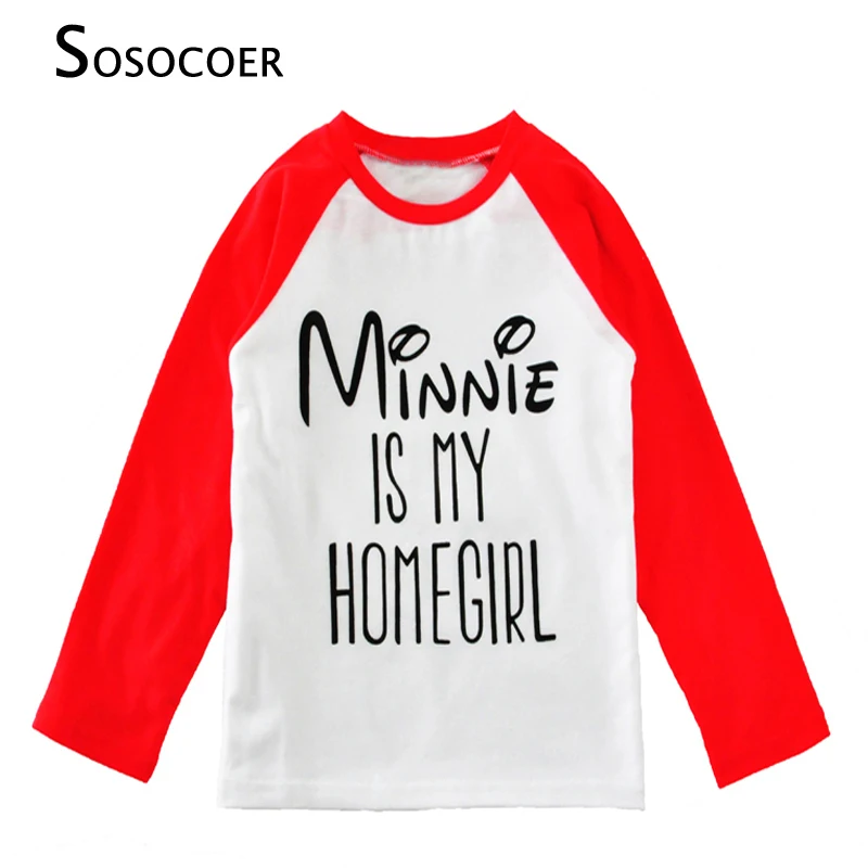 

SOSOCOER Baby Girls T Shirt Long Sleeve Cartoon Letter Boys T-shirts Tops 2017 Autumn Is My Home Girl T Shirts For Kids Clothes