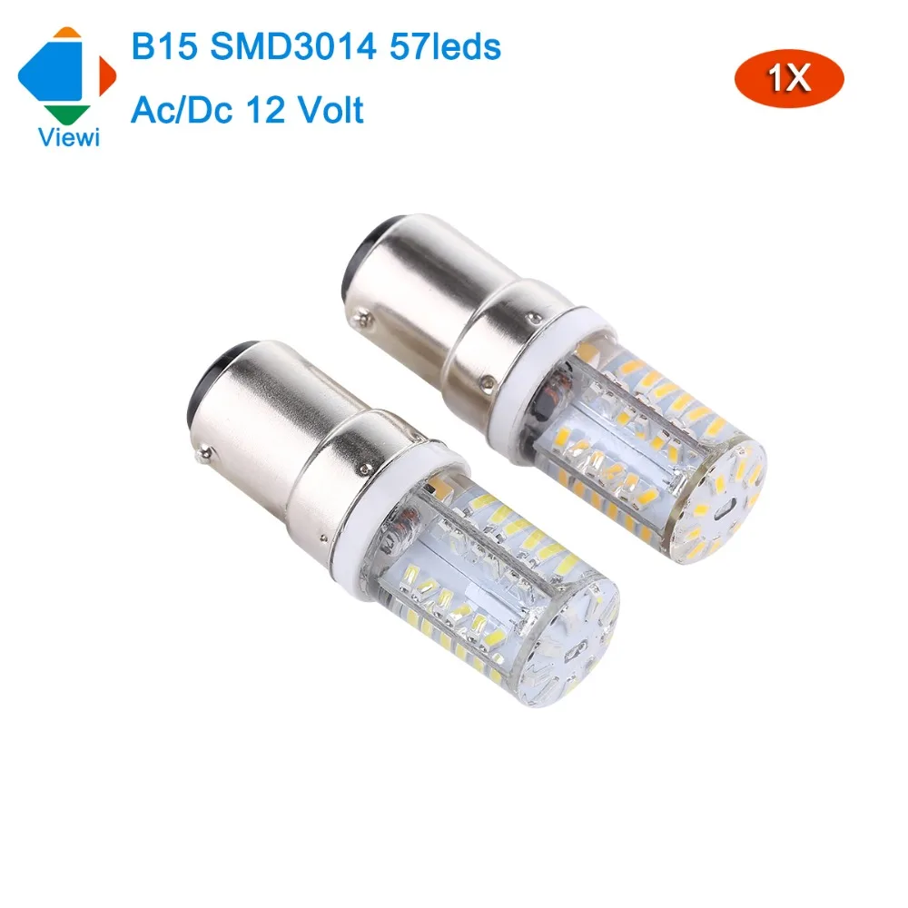 Viewi 1x лампе светодио дный лампы B15 Ac/Dc 12 вольт мини силиконовые light3014 57 s супер яркий