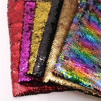 130cm width91cm length sequin fabric mermaid reversible sparkly color changeable sheet sequin fabric for clothespart cushion