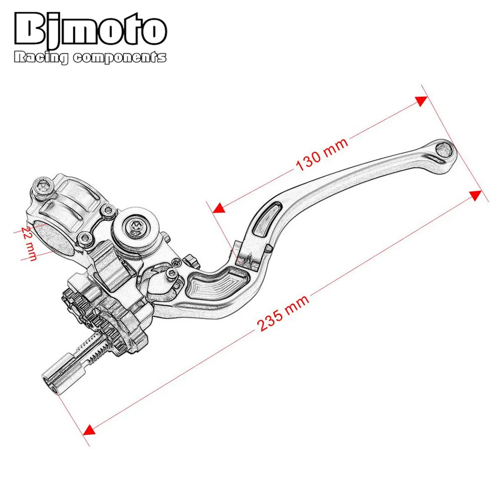 BJMOTO универсальный мотоцикл 7/8 &quot22 мм Руль с ЧПУ складной регулируемый кабель