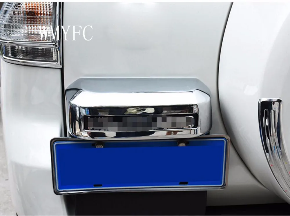 Для Toyota Prado 2010 2011 2012 2013 2014 2016 2017 ABS Хромированная задняя рамка номерного знака