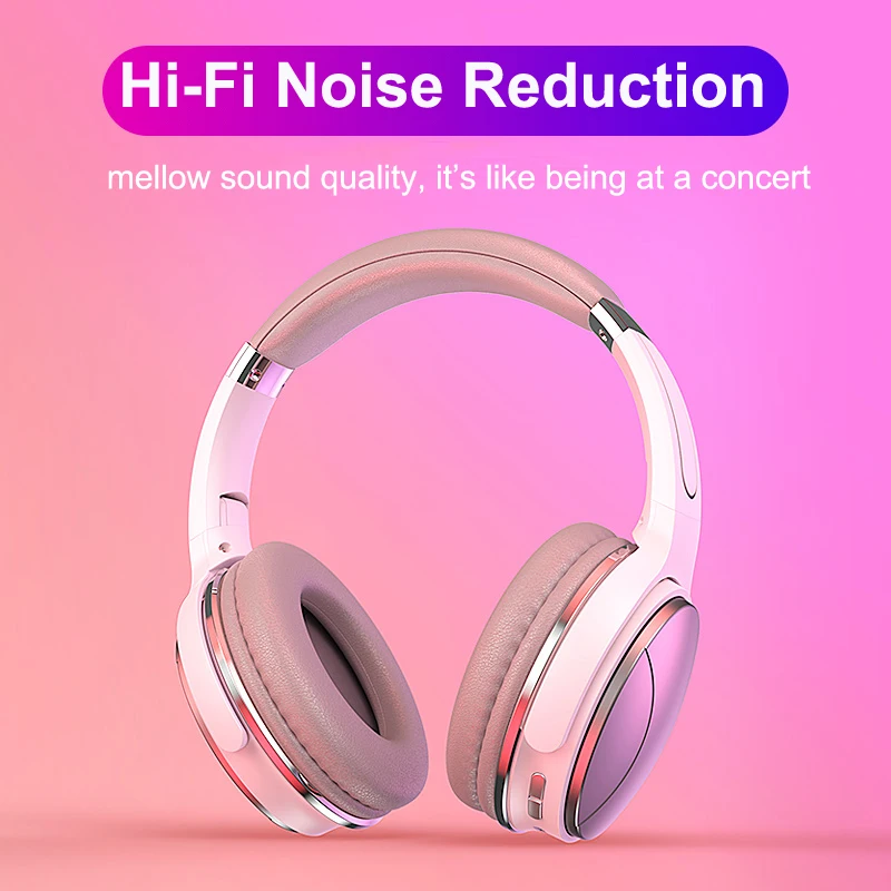 Bluetooth наушники беспроводные с шумоподавлением складные Регулируемая гарнитура