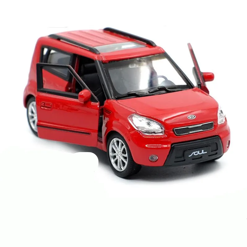 1:36 sacle Kia soul игрушечный автомобиль из сплава с высокой имитацией литья под