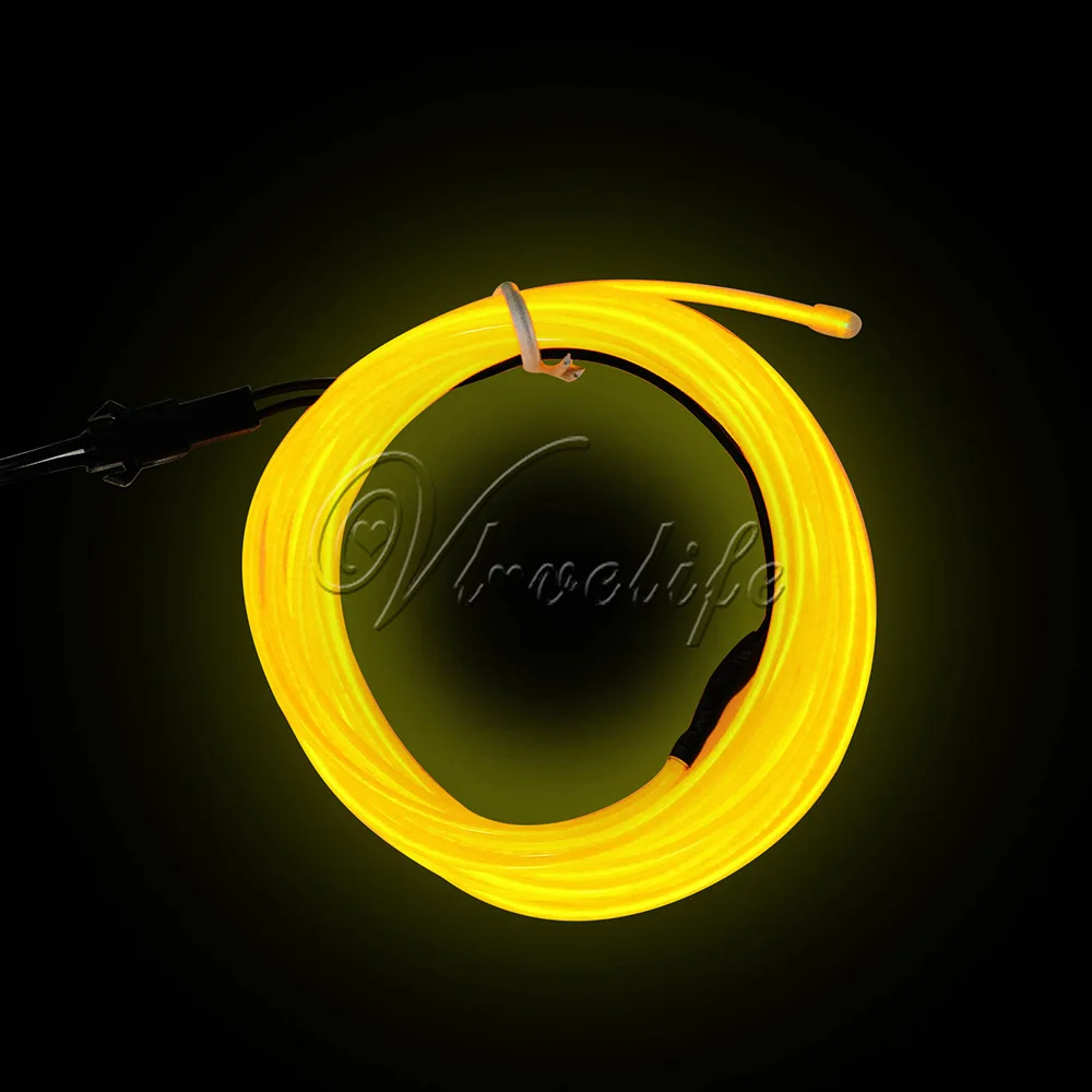1 м EL трос гибкий неоновый светодиодный светильник светящийся аккумулятор