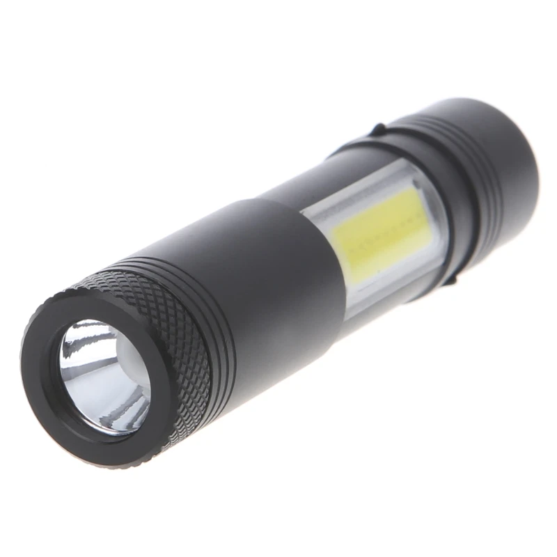 12000 Lumen Mini Flashlight XPE+COB LED Torch Lamp Penlight AA/14500 4 Modes L15