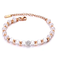 fashion rose gold bracelets for women temperament cute chain bracelets bangles ladies silver color jewelry wholesale