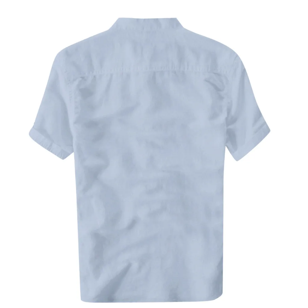 Новая летняя мужская крутая и тонкая дышащая рубашка с воротником, окрашенная, градиентная, хлопковая рубашка, мужская рубашка, Camisa Masculina