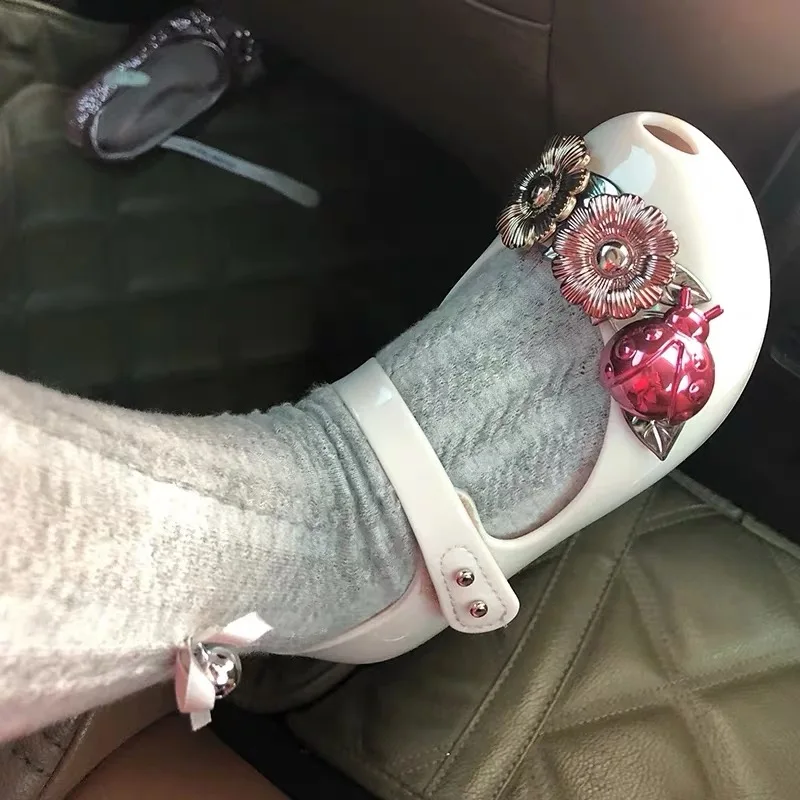 Мини Melissa Ultragirl цветочные сандалии для девочек 2019 прозрачные детские детская