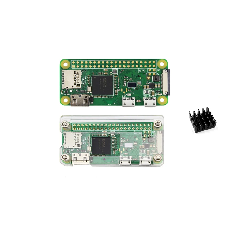 Raspberry Pi Zero W Starter Kit доска + Официальный чехол 40 pin Header теплоотвод для 0 Вт Бесплатная