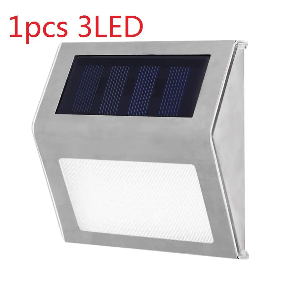3LED 1PCS 1-4 шт., 20/30 светодиодов, солнечный светильник, PIR датчик движения, солнечный садовый светильник, уличная энергосберегающая лампа для двора - Испускаемый цвет: 3LED 1PCS
