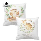 Пользовательский чехол для детской подушки с рисунком лесной Совы и оленя, наволочка для подушки с принтом, хлопковая наволочка для подушки, декоративная детская наволочка для подушки