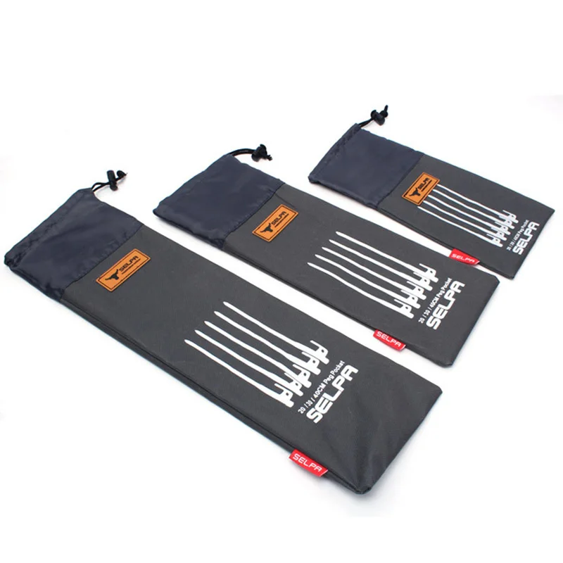 

1pc Outdoor Camping Tent Accessories Hammer Wind Rope Tent Pegs Nail Storage Bag For 20cm,30cm,40cm Tent Peg Storage Pouch