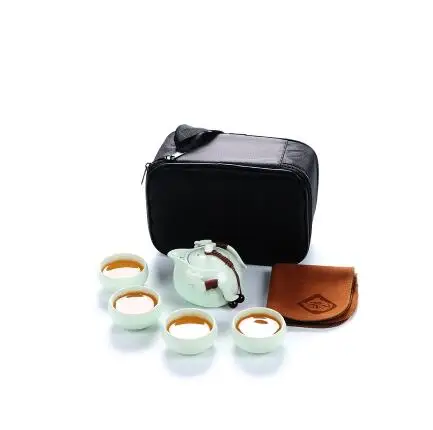 Керамический чайник Gaiwan, чайная чашка для пуэр, китайский чайник, портативный чайный набор, посуда для напитков - Цвет: Style F