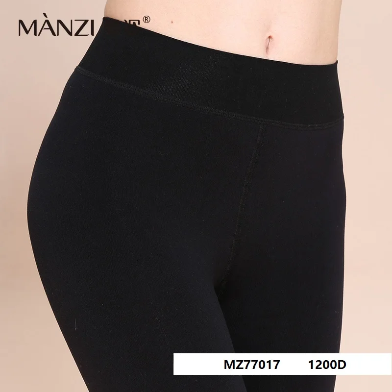 Новое поступление 2017 хлопковые облегающие колготки MZ77017 MANZI 1200D с лямками внутри