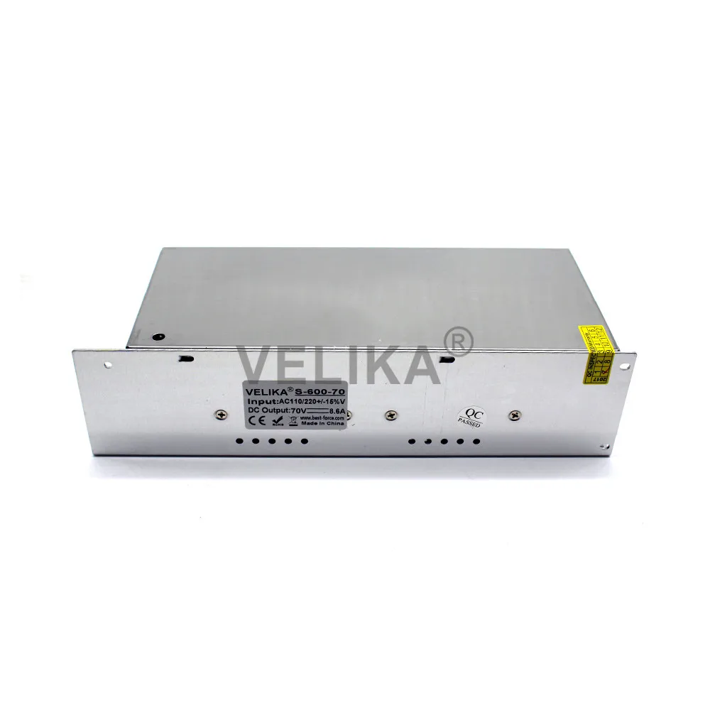 Одиночный выход DC70V 8.6A 600W источник питания переключатель источника DC 70V для ЧПУ