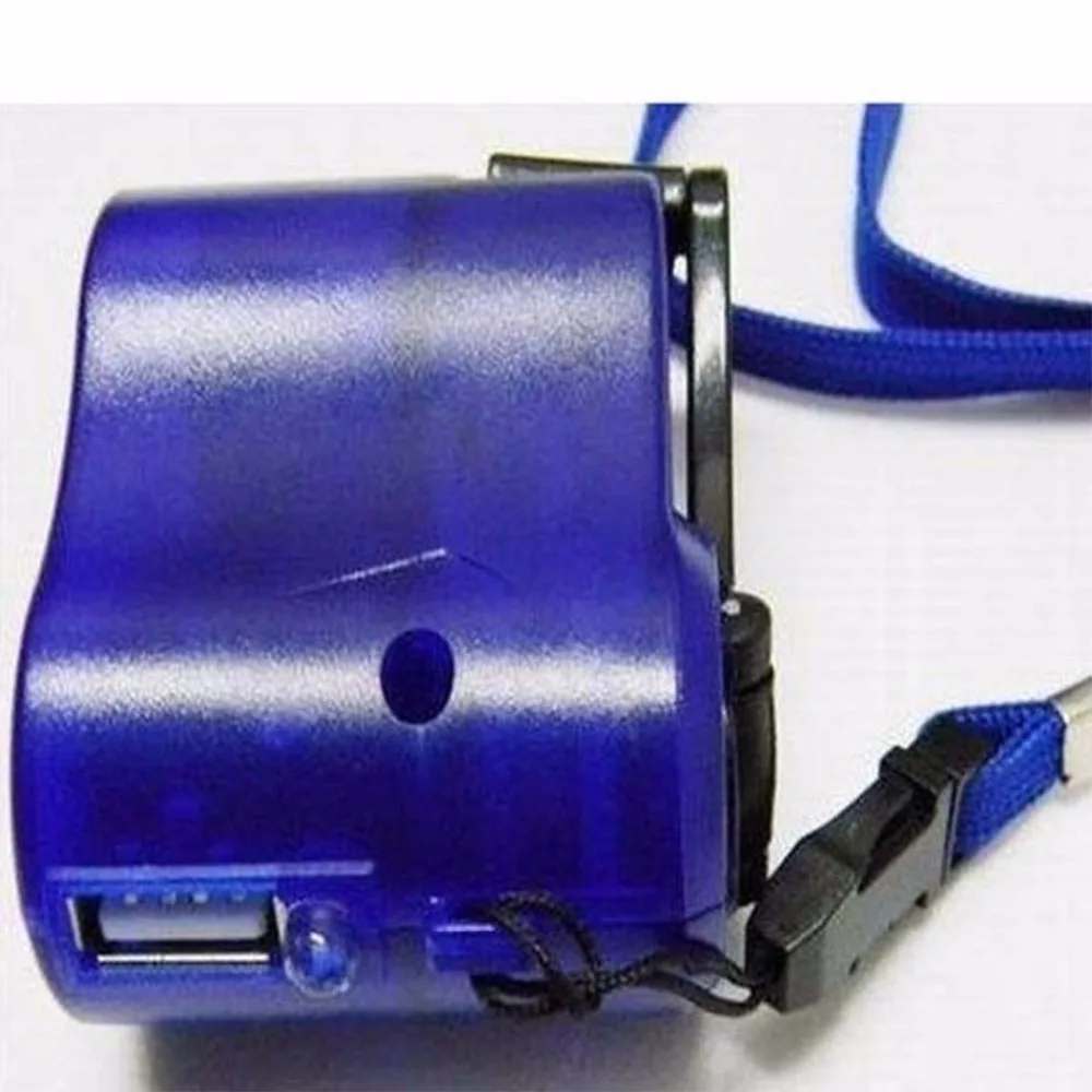 Max зарядное устройство для мобильного телефона Динамо Ручной usb Синий аварийный