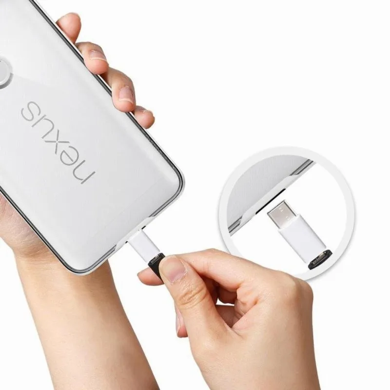 USB-C Тип-C на Micro USB данных зарядный адаптер для S8 плюс Huawei P9 Honor 8 Xiaomi MI5 Mi4C Nexus 6 P OnePlus
