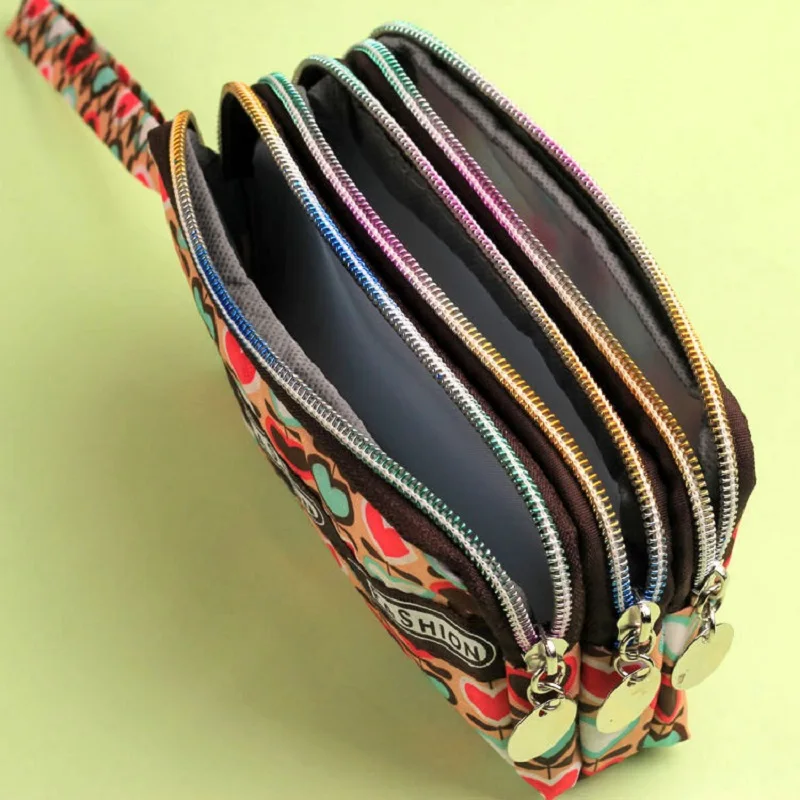 Нейлоновый женский маленький кошелек в горошек органайзер Женский для телефона