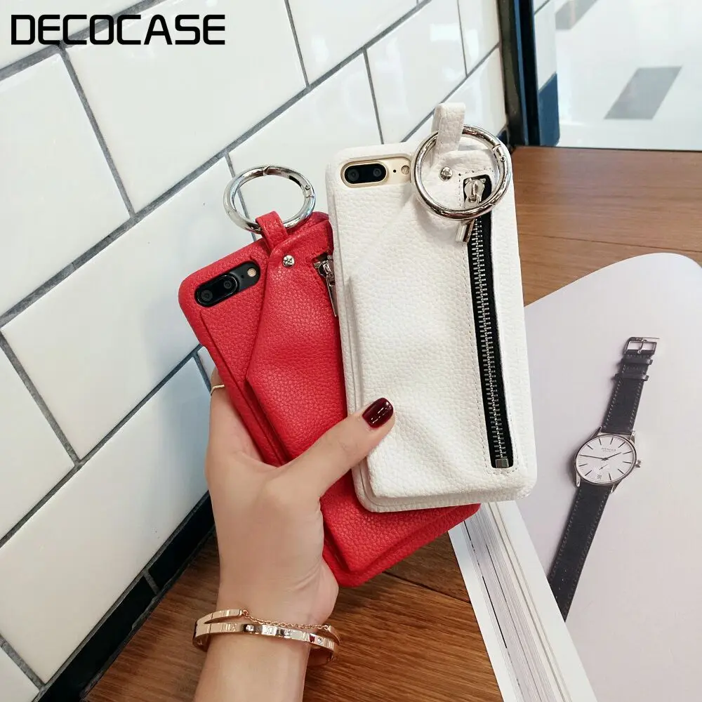 DECOCASE роскошный женский розовый бумажник из искусственной кожи чехол для