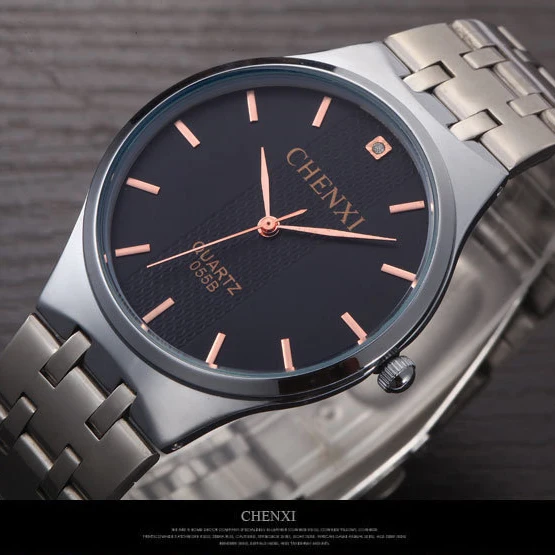 2018 мужские и женские Стальные кварцевые часы Роскошные модные водонепроницаемые