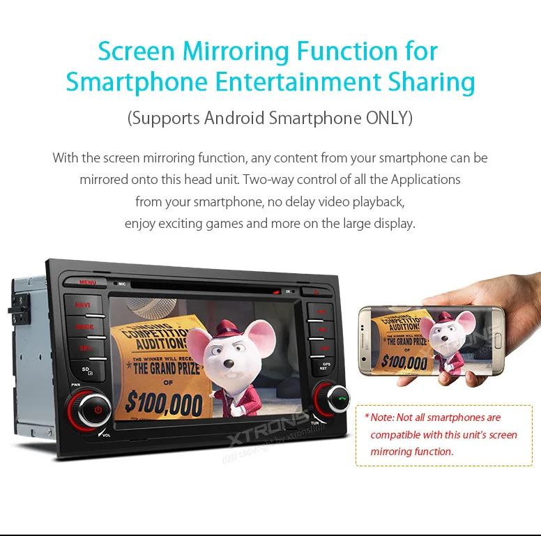XTRONS " HD цифровой Сенсорный экран DAB+ Canbus gps автомобильный dvd плеер с навигацией плеер радио для Audi A4/S4/RS4 2002-2008/Seat EXEO