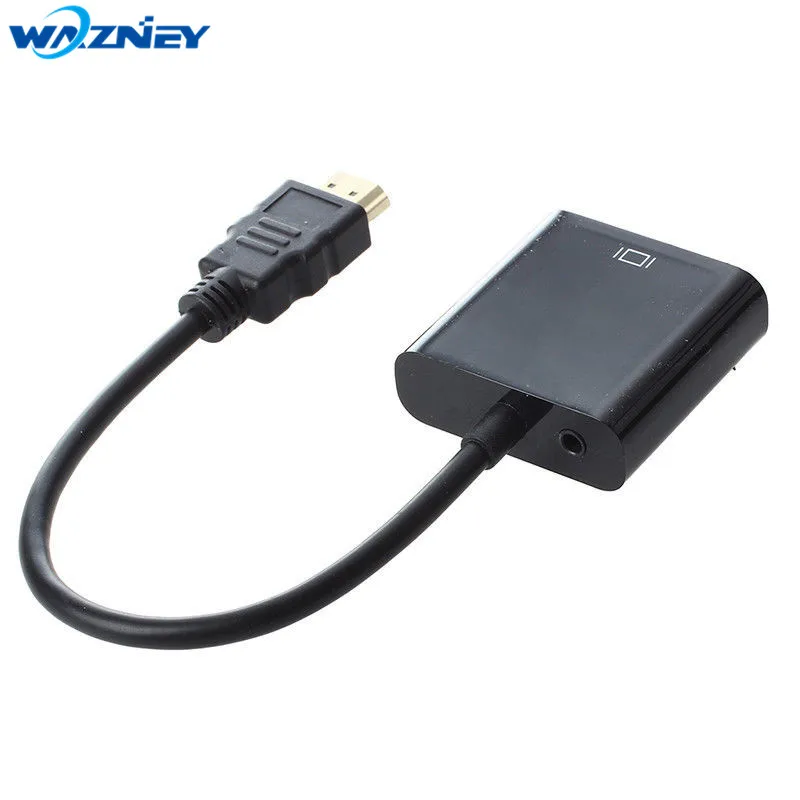 HDMI в VGA с разъемом 3 5 мм аудио кабель видео конвертер адаптер для Xbox 360 PS3 PS4 PC