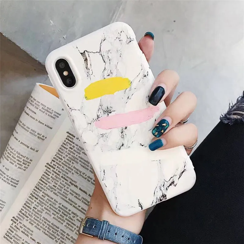 Чехол для iphone X 6 6S Plus мраморные Маленькие Цветные Блоки силиконовый чехол 7 8