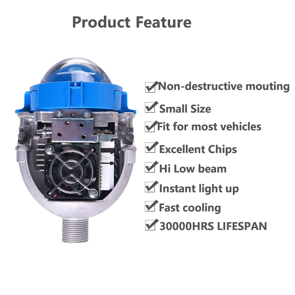 Sanvi Blue bi led лампа для объектива проектора 35 Вт 5500 к супер яркий H4 H7 9006 автомобильный