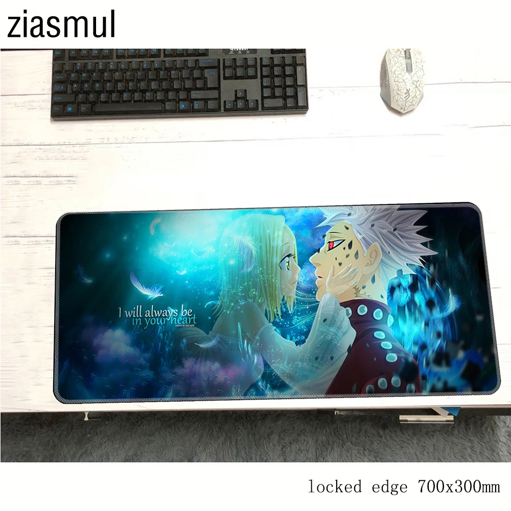 Коврик для мыши Seven deadly sins 700x300x3 мм великолепный компьютерный коврик игровые