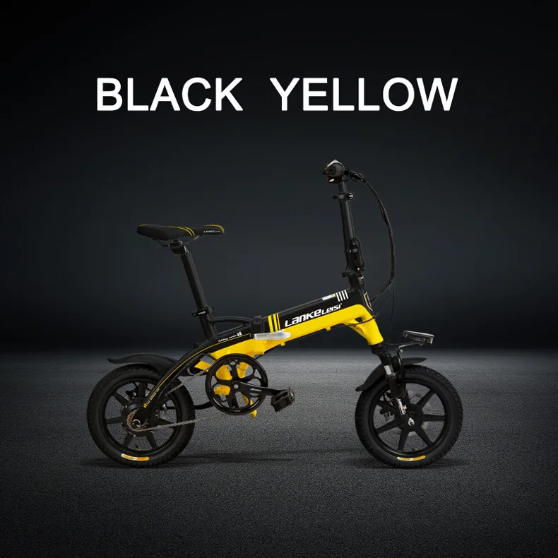 36 В 8.7Ah скрытый аккумулятор Ebike, портативный 14 дюймов складной электрический велосипед, интегрированное колесо, 5 класс помощи, дисковый тормоз