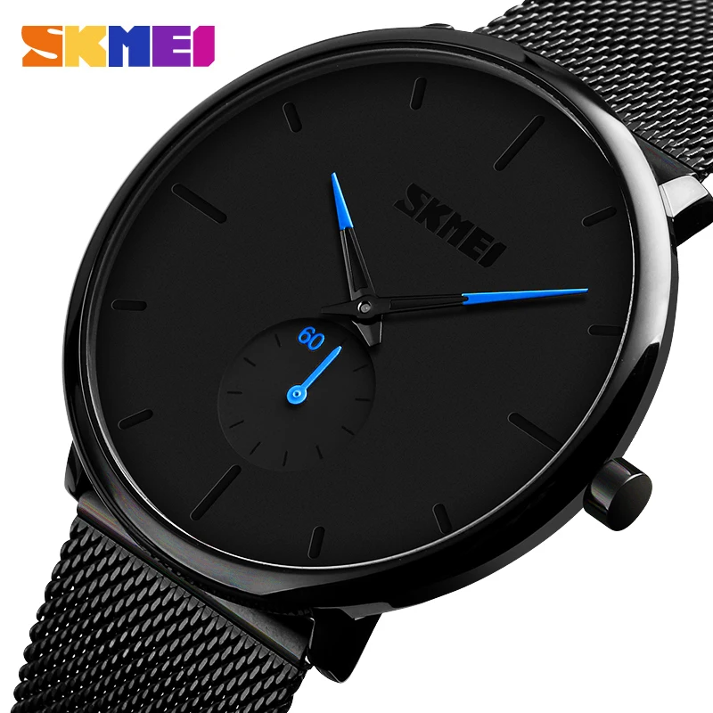 SKMEI Fashion Men Watch Quartz Wristwatches Women Watches 30M Waterproof Big Dial Display Quartz Watch relogio masculino 9185