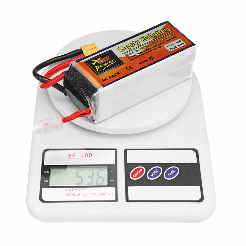 ZOP Мощность 14 8 V 7000 мА/ч 40C 4S Перезаряжаемые Lipo Батарея XT60 разъем для модели RC |