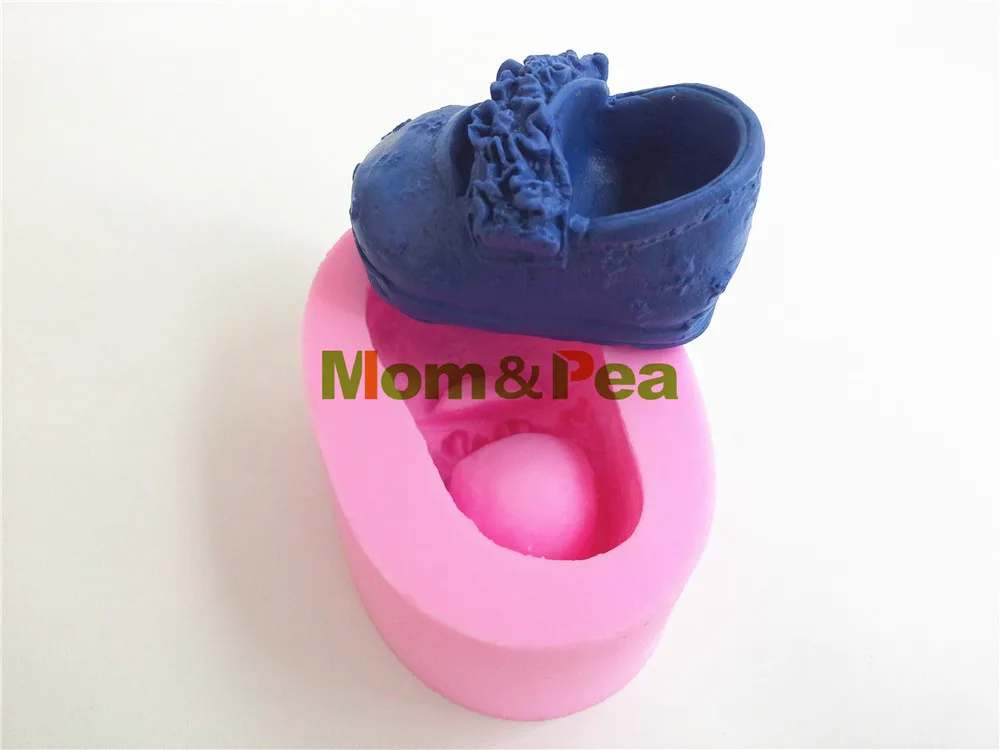 Mom & Pea 0002 детская Цветочная Форма для обуви силиконовая форма мыла украшение