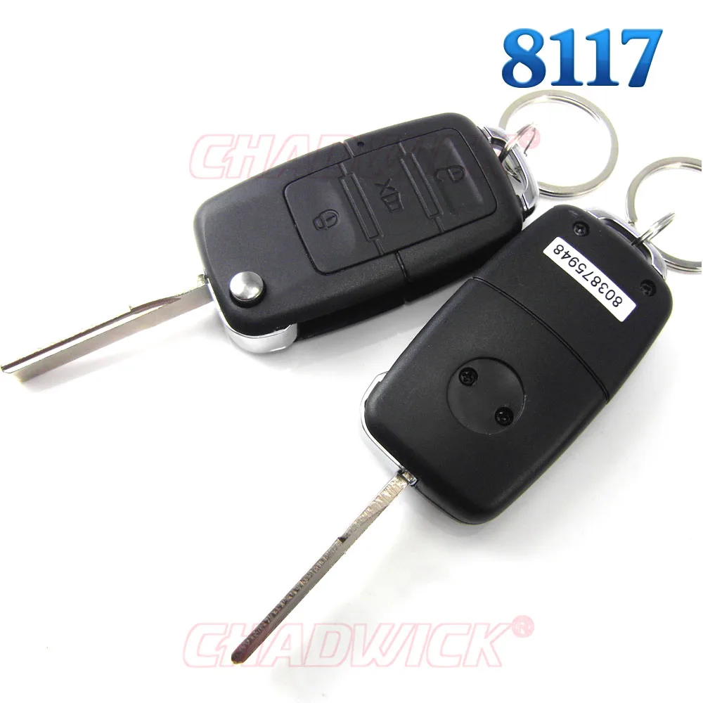 Новинка 8117 CHADWICK для Volkswagen vw#31 откидной ключ Автомобильная сигнализация универсальная сирена односторонняя Автоматическая безопасность без ключа вход polo bora