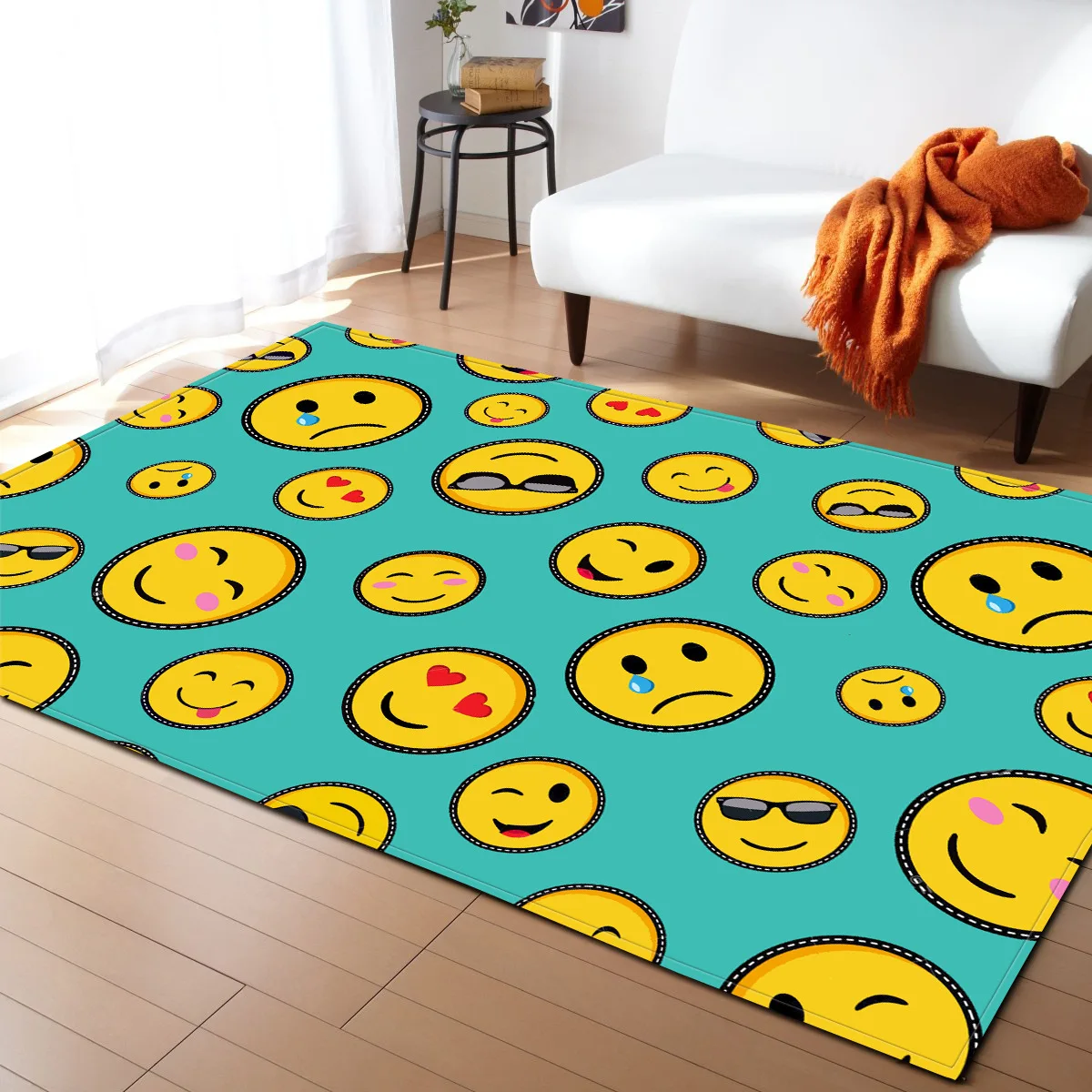 Nordic Printed 3D Carpet Soft Flannel Home Area Rugs Parlor Galaxy Space Anti-slip Mats Large Size Carpets for Living Room Decor