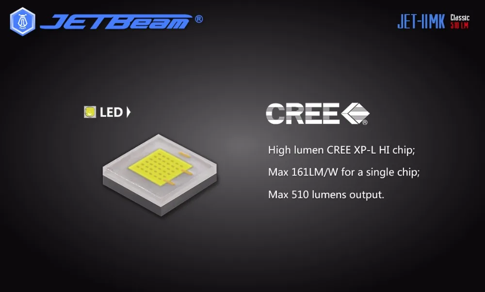 JETBeam II MK II-MK JET-II MK Cree XP-L HI светодиодный 510 люменов водонепроницаемый мини-фонарик небольшого размера, удобный для повседневного ношения