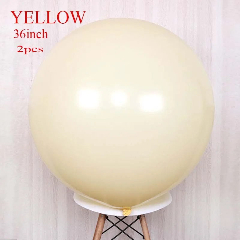 36inch style 5 10 18 36 дюймов Большой пастельных шарики Baby Shower украшения мгновенной проявки Macaroon баллоны Blanc на свадьбу и день рождения Globos латексный воздушный шар S6XZ - Цвет: 36inch style 5