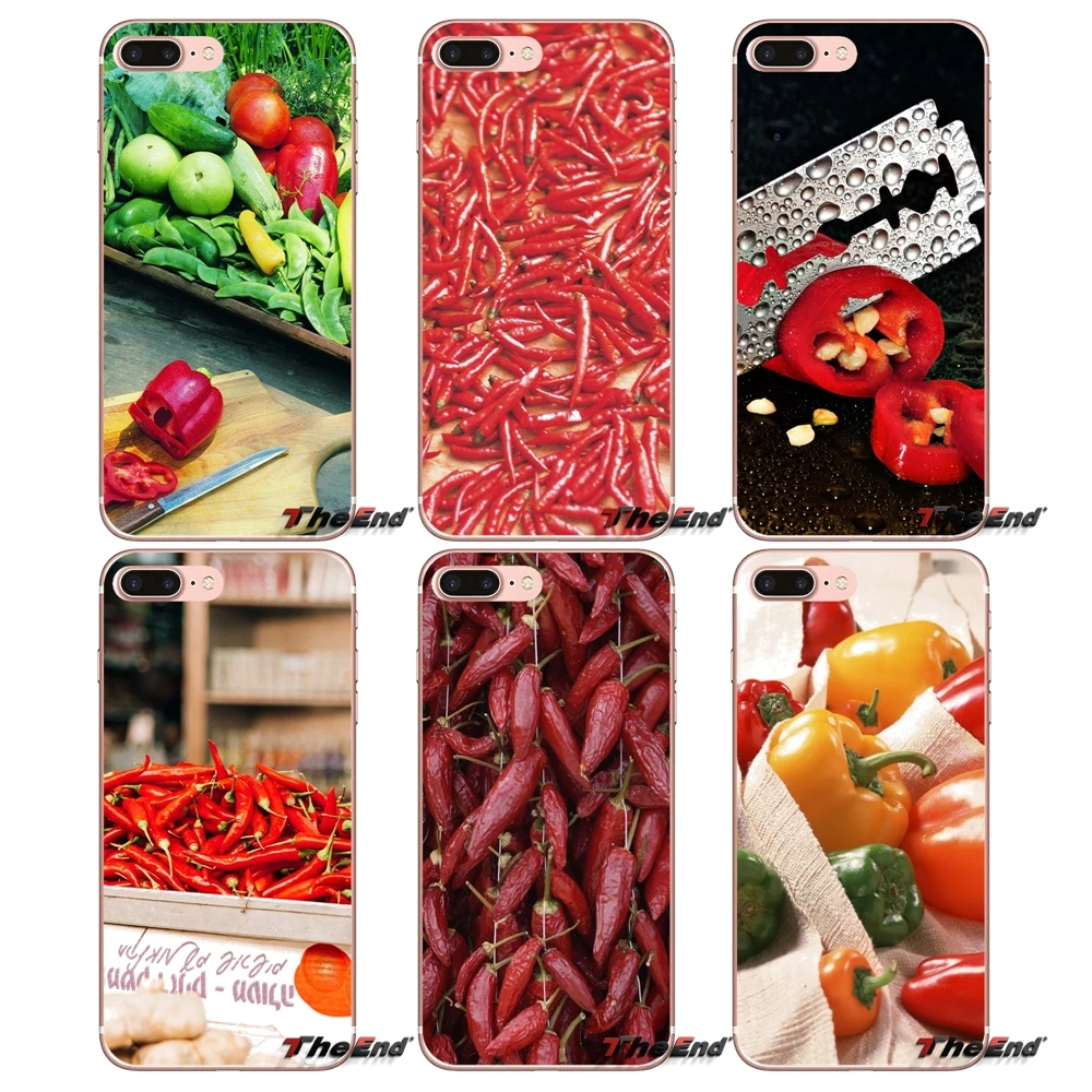 Для iPhone X 4 4S 5 5S 5C SE 6 6S 7 8 Plus Samsung Galaxy J1 J3 J5 J7 A3 A5 2016 2017 аксессуары для перца еды чехлы