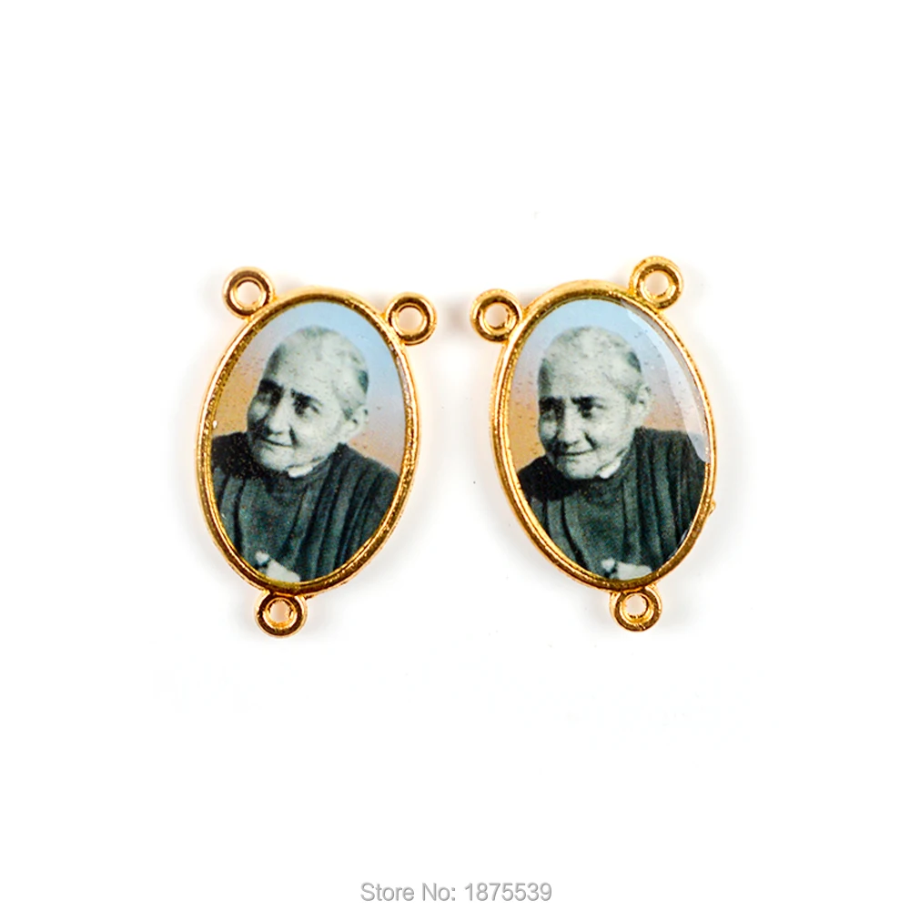 RQ192-16 Золотой Цвет Четки центр медали наша Леди Фатимы Lourdes Virgin Mary Theresa - Цвет: RQ192-16